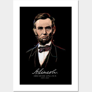 Abraham Lincoln, Portrait-USA-Pop Art Posters and Art